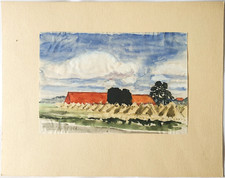 Gemälde Tusche Landschaft