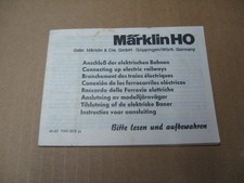 Original Märklin H0 Bedienungsanleitung Anschluss der elektrischen Bahnen von 73
