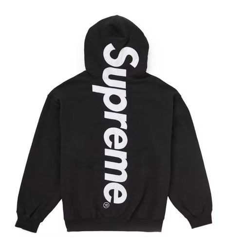 Supreme satin applique - supreme, hooded