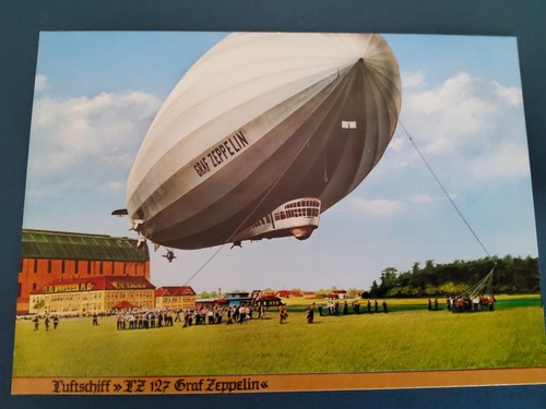 Luftpost postkarte luftschiff - postkarte,