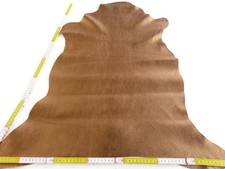 Lederhaut KALB GOLD VINTAGE 70x70  1,2mm echt Oberleder LARP Blankleder Fell