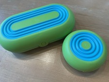 Tupperware Flexitwin Box Set oval mit rund grün türkis NEU Vesper Lunch Brot rar