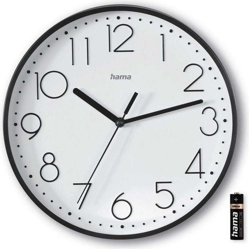 Hama wanduhr salina schwarz - wanduhr,