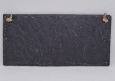 Schieferplatte Kreidetafel 20cm x 10cm mit Kordel