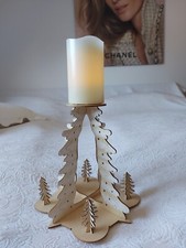 QVC 2tlg.Weichnachts -Holz-