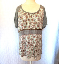 Damen Retro Boho Bluse Oliv