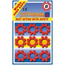 Fasching Schrödel Munition 8er 144 Schuss Pistole Gewehr