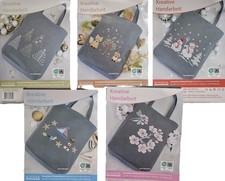 STICKPACKUNG - EINKAUFSBEUTEL/ TRAGETASCHE -ANTHRAZIT-  37x44cm - VORGEZEICHNET