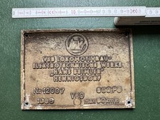 Original metall typenschild - original,