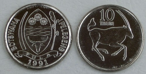 Botswana thebe kursmünze - botswana,