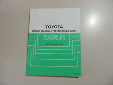 Toyota MR2 W1 Service work shop repair manual Werkstatthandbuch (Englisch)
