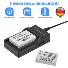 2x NB-5L NB-5LH Akku + Ladegerät für Canon PowerShot SX200 IS IXUS 90 950 980 IS