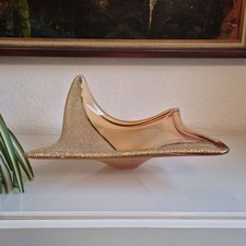 Große schwere Glasschale ca