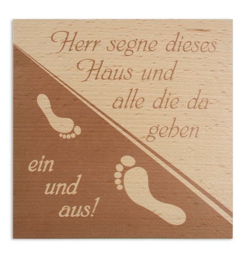 Haussegen holz bedruckt motiv - haussegen, bedruckt,