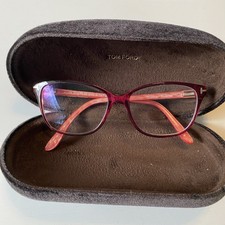 Tom Ford Brille Rot Silber
