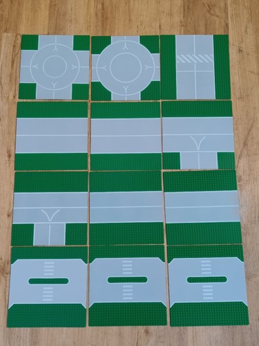 Lego 12x grundplatte - 12x,