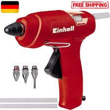 Einhell Heißklebepistole TC-GG 30 Set 3 Klebestifte 3 Düsen Aufstellbügel Rot