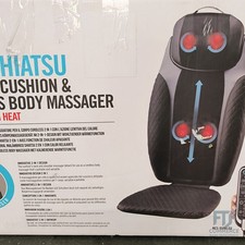 Shiatsu Massagesitzauflage HoMedics Nacken Rücken Wärme Relax abnehmbar