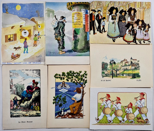 Postkarten lot frankreich x - 7,