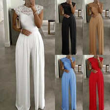Damen Spitze Overall Jumpsuit