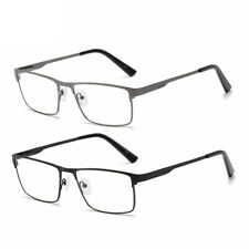 Herren Lesebrille Metall rechteckig +1.0 bis +6.0 Dioptrien Lesebrillen Sehhilfe