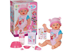 BABY born Emma Puppe - 10 Funktionen & Zubehör | Kinder Spielzeug Geschenk für Mädchen & Jungen