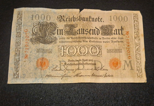 Deutsches reich reichsbanknote - deutsches,
