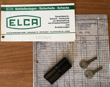 Elca Schließzylinder (Messing) mit 2 Schlüsseln