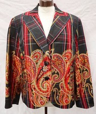 Karo Seidenjacke Blumen 48