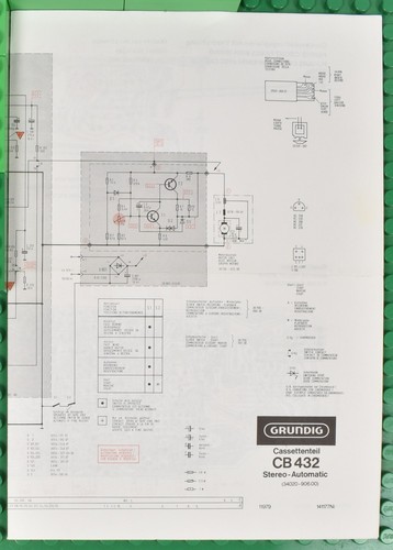 Grundig cassettenteil 432 - cassettenteil,