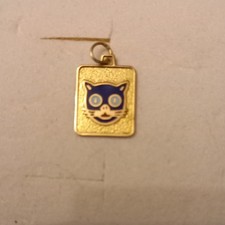 Kleiner Goldanhänger Katze