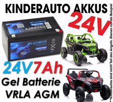 BLUEBOX® Power Akku 24V 7Ah AGM Blei Gel Batterie für Kinderautos Quads Bikes