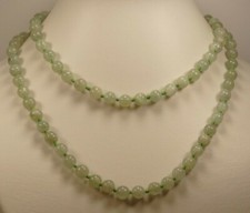 glatt geschliffen helle grüne Aventurin Kugelkette ca.80 cm Länge