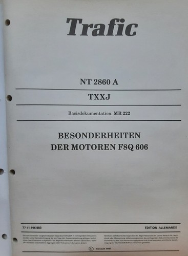 Renault trafic motor - renault, f8q606