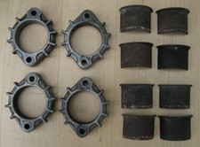 KAWASAKI Z 550 B LTD ÜBERWURFSCHELLEN SET + ZYLINDER EINSÄTZE KRÜMMERSCHELLEN