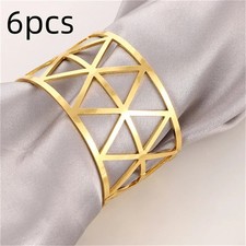 Serviette Ringe Metall Gold