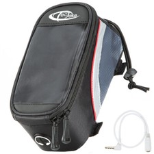 Fahrrad Tasche M Rahmentasche Handy E Bike Oberrohrtasche Bag neu schwarz-rot