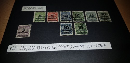 Reich nr 332 337 a - 332-337,