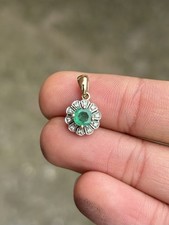 Vintage 9 kt Gold Smaragd &