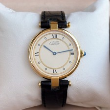 Cartier Vendome Vermeil Must De Cartier 31mm Lady 590003 Quarz Damenuhr