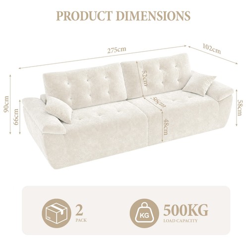 Sitzer modernes sofa - 3-sitzer,