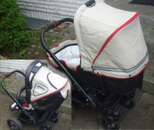 Hartan VIP XL Kombi Kinderwagen - Sonder-Design 445 mit Leder - 1. Hand