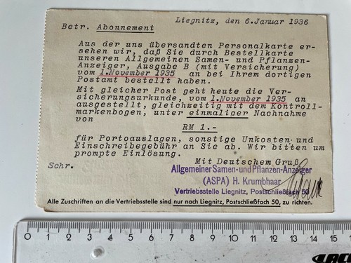 Mitteilung 1936 allgem samen - 1936, samen-