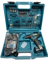 Makita  Schlagbohrschrauber + 1x Akku 2 Ah + Lader + Bit Bohrer Set 12V DEFEKT
