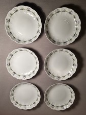 AK Kaiser Porzellan Romantica Viola 6x Suppenteller  Veilchen  Fütterer 