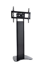 TV Ständer Standfuß Rollwagen Mobil Rollen Metall Schwarz 32-55 Zoll Fernseher