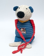 SIGIKID Bolle Bär Teddy Spieluhr blau rot Eisbär gestreift RARITÄT