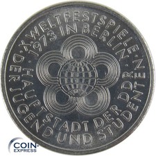 DDR 10 Mark Gedenkmünze 1973