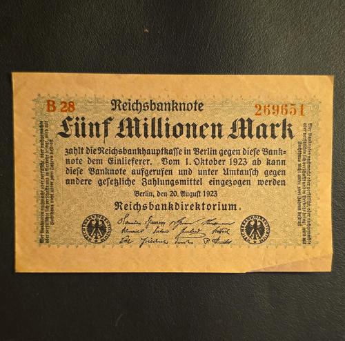 Deutsches inflationsgeld - deutsches,