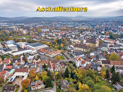 Aschaffenburg panorama bayern - aschaffenburg,